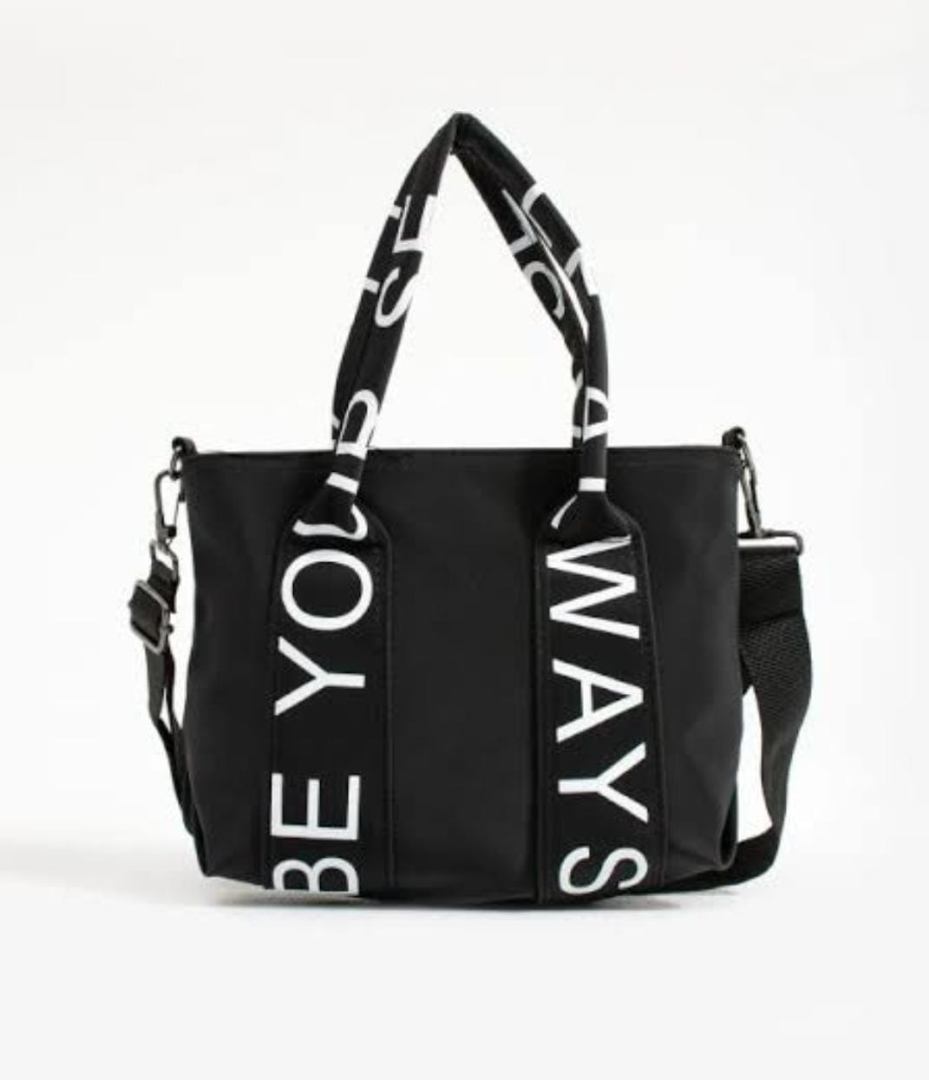 ROSMOOD WOMEN'S CANVAS BLACK BAG