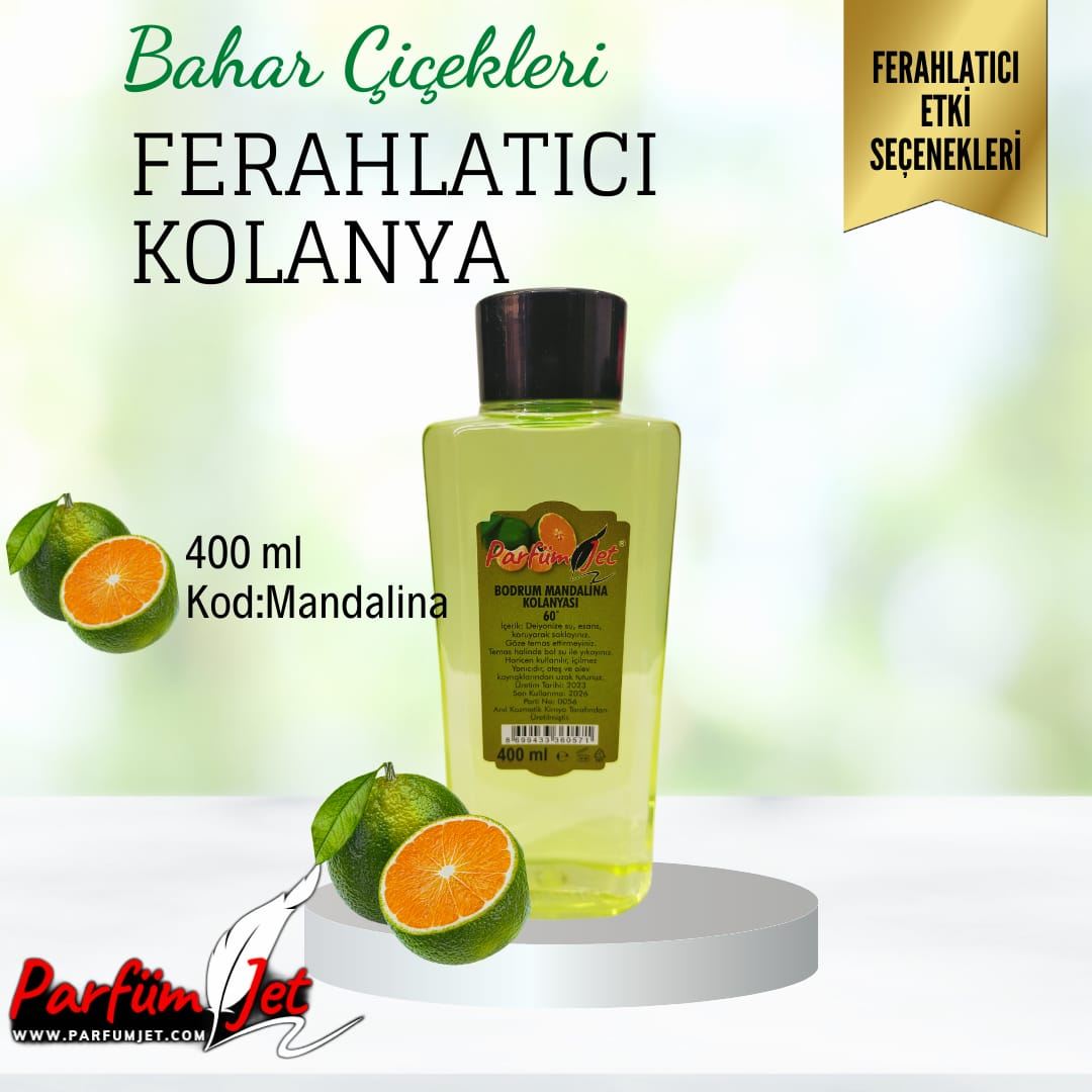 PARFÜMJET BODRUM MANDALİNASI KOLONYASI 400 ML 60 DERECE